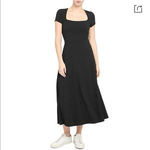 Theory Black Midi Dress